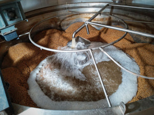 Etape du processus de maltage de l'orge de l'Isle sur la Sorgue par notre malteur artisanal.
