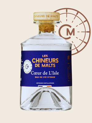 Bouteille d'eau-de-vie d'orge Bio Coeur de l'Isle par Les Chineurs de Malts au Thor